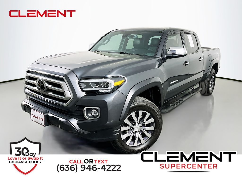 Magnetic Gray Metallic 2022 Toyota Tacoma Limited Double Cab LB 4WD Pickup Truck Four-Wheel Drive 6-Speed Automatic