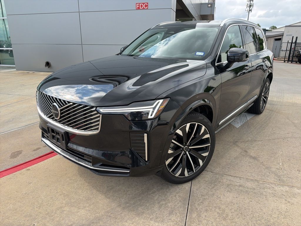 Black 2025 Volvo XC90 B6 Plus Bright Theme 7-Passenger AWD SUV / Crossover All-Wheel Drive Automatic
