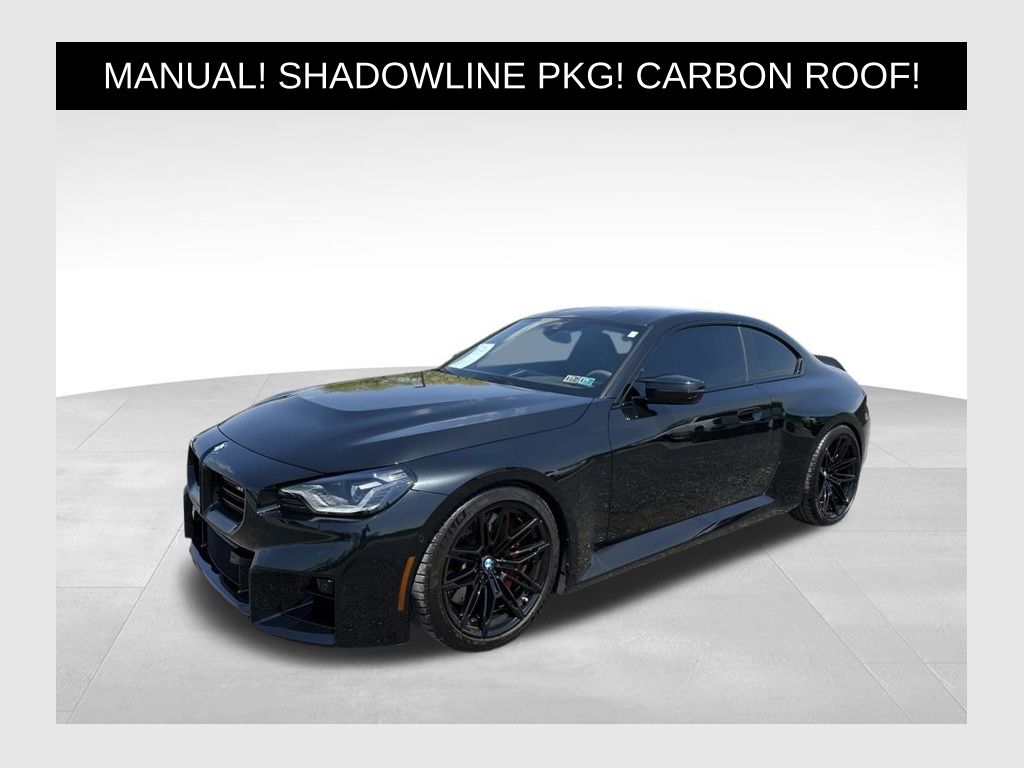 Black Sapphire Metallic 2024 BMW M2 RWD Coupe Rear-Wheel Drive 6-Speed Manual