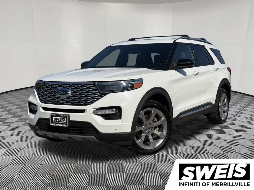 Star White Metallic Tri-Coat 2020 Ford Explorer SUV / Crossover All-Wheel Drive Automatic