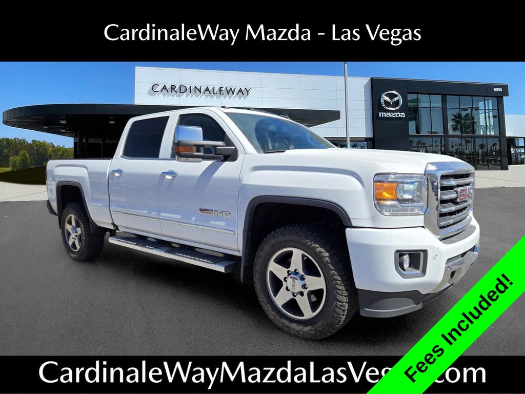 Summit White 2016 GMC Sierra 2500HD Pickup Truck Four-Wheel Drive 6-Speed Automatic Overdrive
