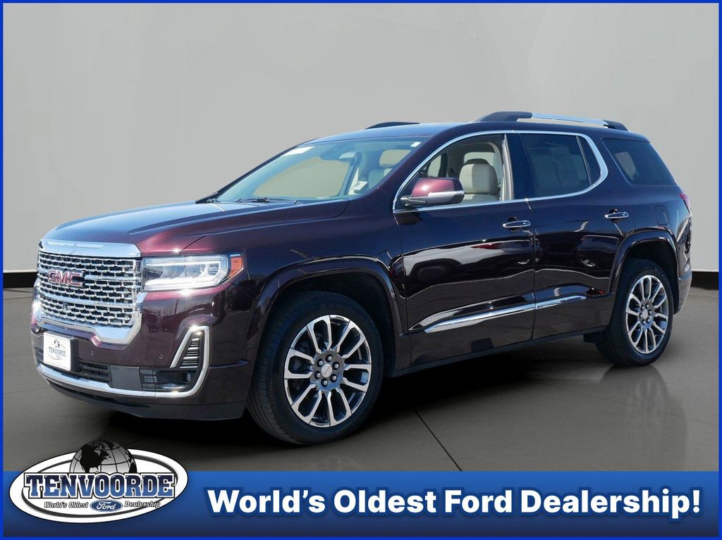 Red Mahogany Metallic 2020 GMC Acadia Denali AWD SUV / Crossover Four-Wheel Drive 9-Speed Automatic