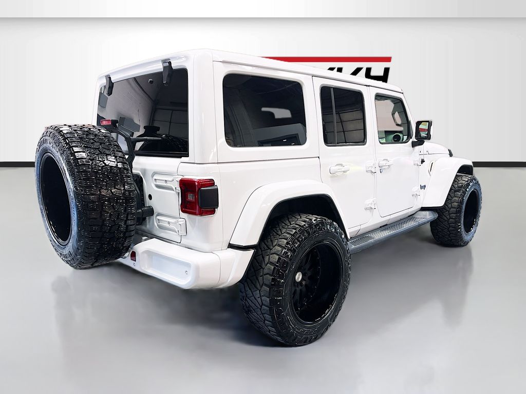 Used 2021 Bright White Clearcoat Jeep Unlimited Sahara High Altitude 4xe image 7