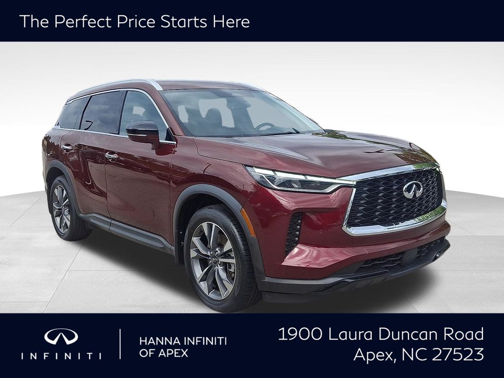 Deep Bordeaux 2023 INFINITI QX60 SUV / Crossover Front-Wheel Drive 9-Speed Automatic