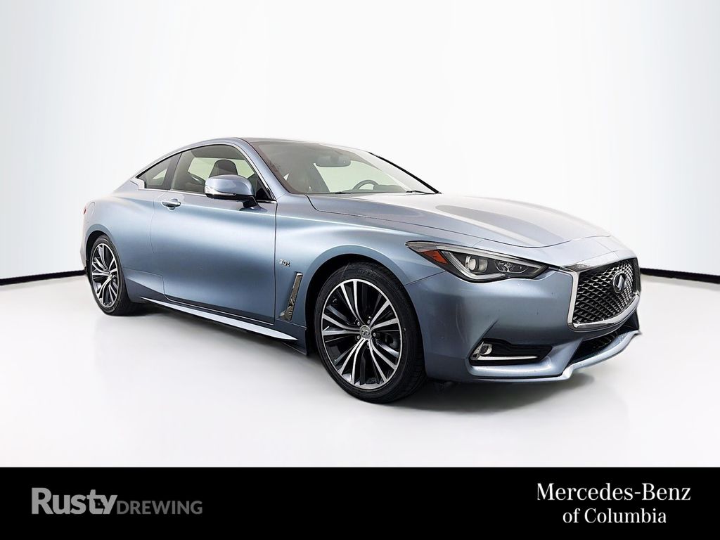 Hagane Blue 2018 INFINITI Q60 3.0t Luxe Coupe AWD Coupe All-Wheel Drive 7-Speed Automatic