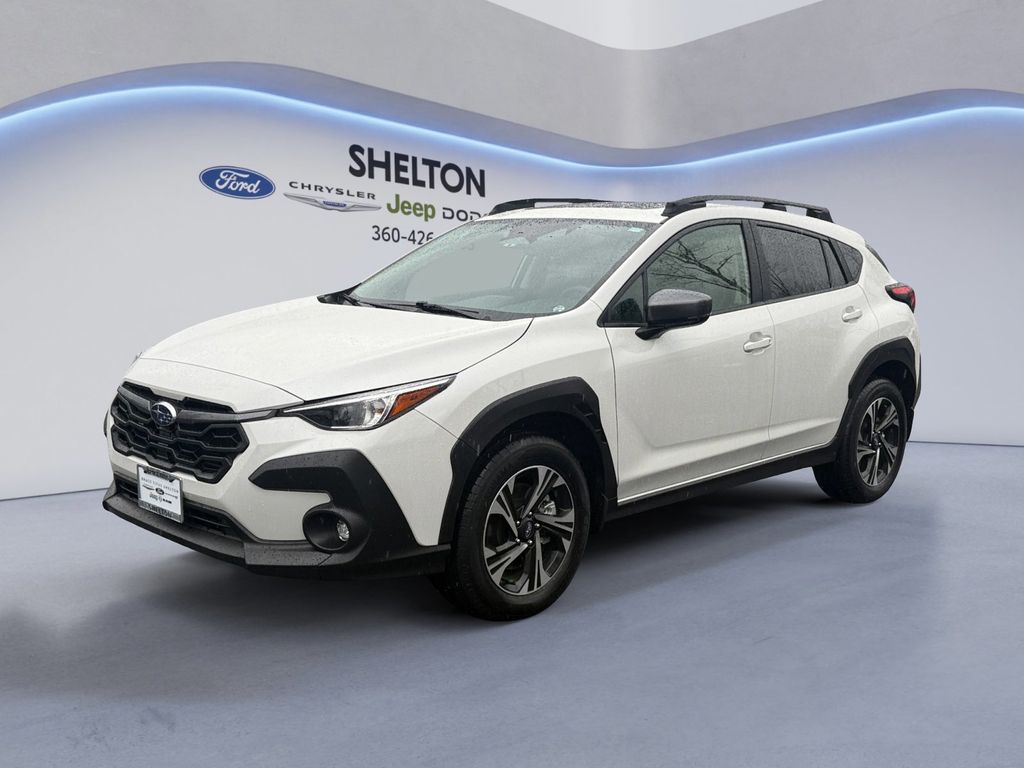 Crystal White Pearl 2024 Subaru Crosstrek Premium AWD SUV / Crossover All-Wheel Drive Continuously Variable Transmission