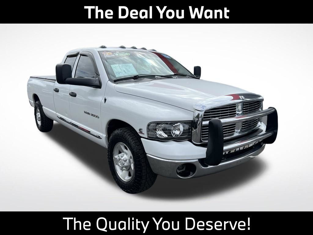 Bright White Clearcoat 2004 Dodge RAM 3500 Laramie Quad Cab RWD Pickup Truck Rear-Wheel Drive 4-Speed Automatic