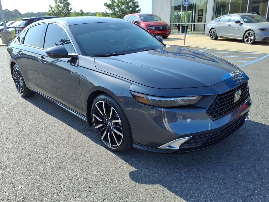 Meteorite Gray Metallic 2025 Honda Accord Hybrid Sedan Front-Wheel Drive Continuously Variable Transmission