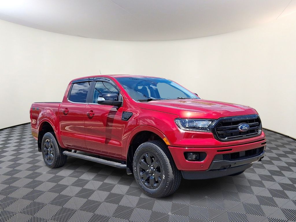 Red Metallic 2020 Ford Ranger Lariat SuperCrew 4WD Pickup Truck Four-Wheel Drive Automatic