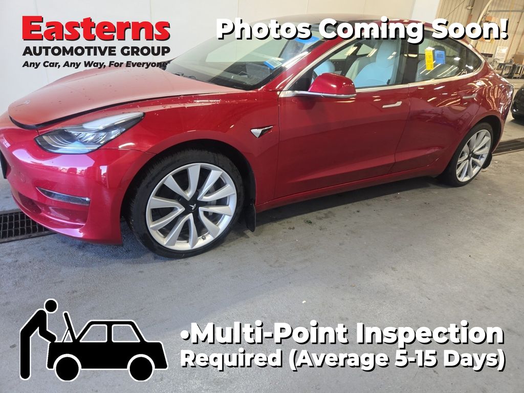 Red Multi-Coat 2018 Tesla Model 3 Long Range AWD Sedan All-Wheel Drive 1-Speed Automatic