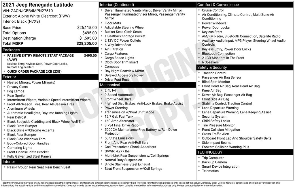 Certified Used 2021 White Jeep Latitude image 5