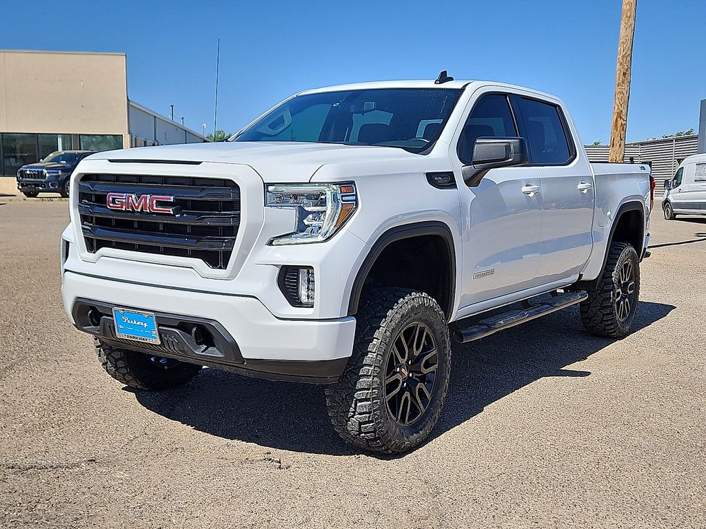 Summit White 2021 GMC Sierra 1500 Elevation Crew Cab 4WD Pickup Truck Four-Wheel Drive 8-Speed Automatic