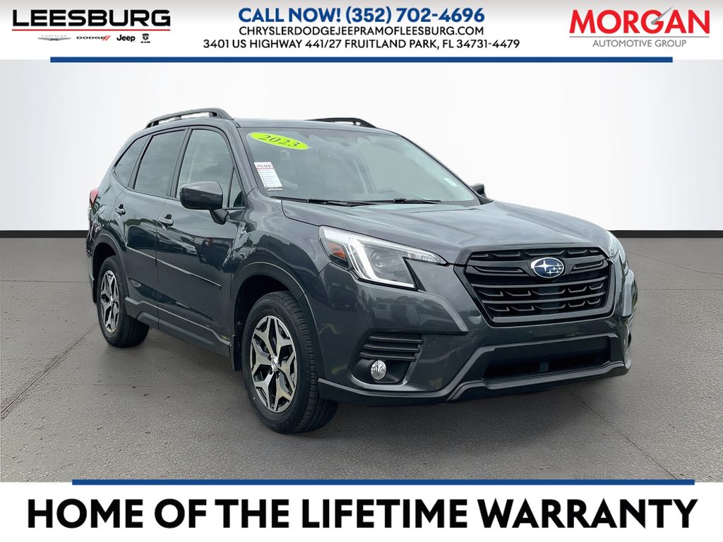 Gray Metallic 2023 Subaru Forester SUV / Crossover All-Wheel Drive Continuously Variable Transmission