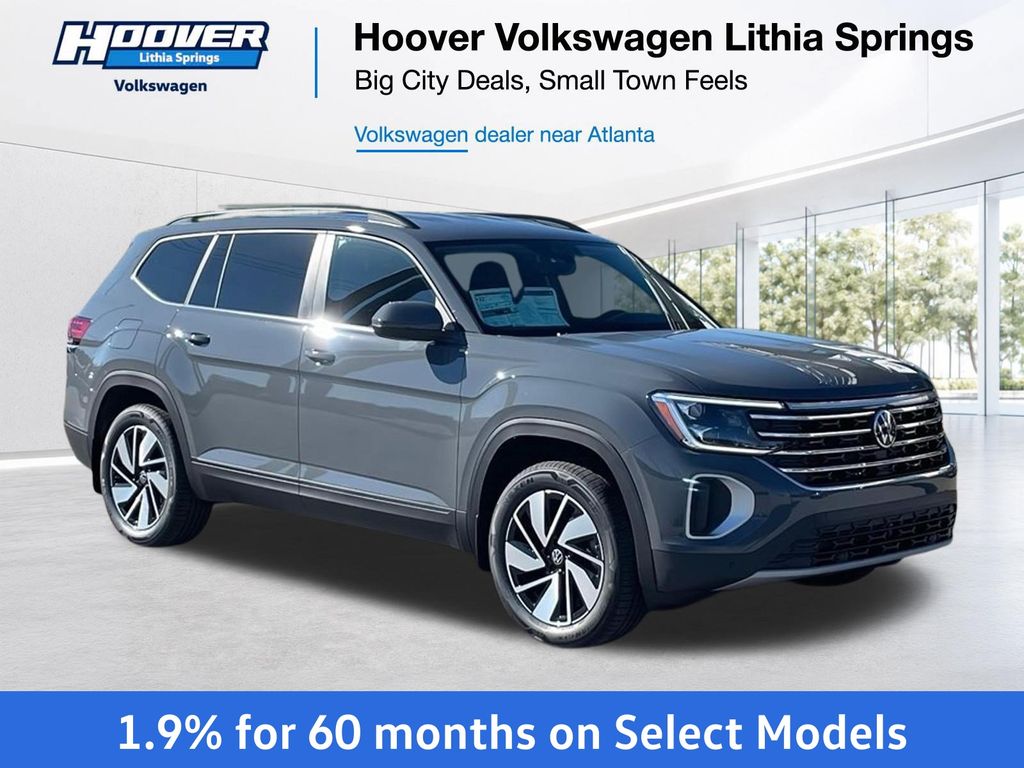 Pure Gray 2026 Volkswagen Atlas SUV / Crossover All-Wheel Drive 8-Speed Automatic