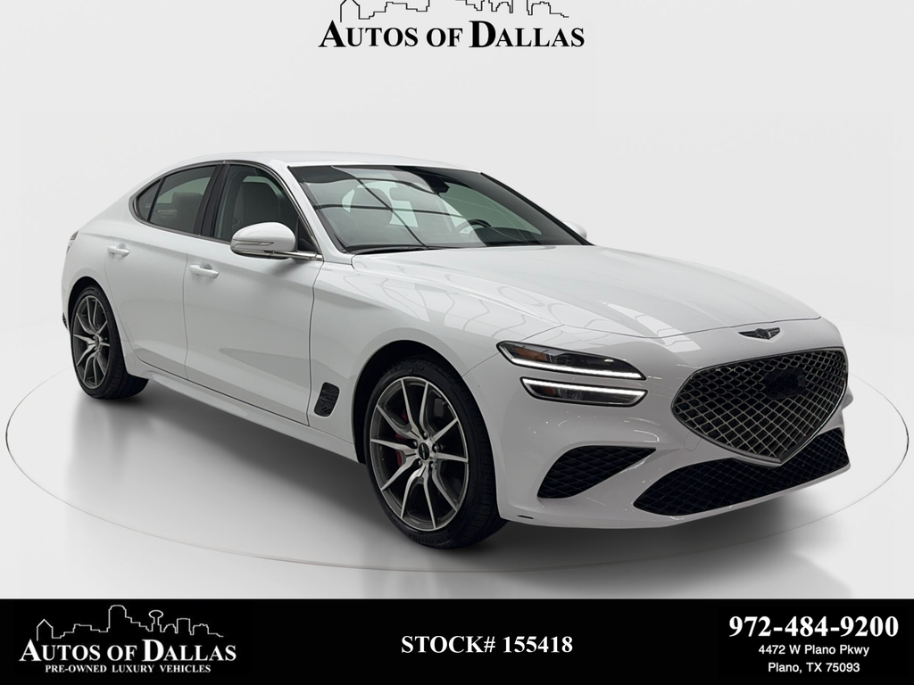 Alta White 2025 Genesis G70 Sedan Rear-Wheel Drive 8-Speed Automatic