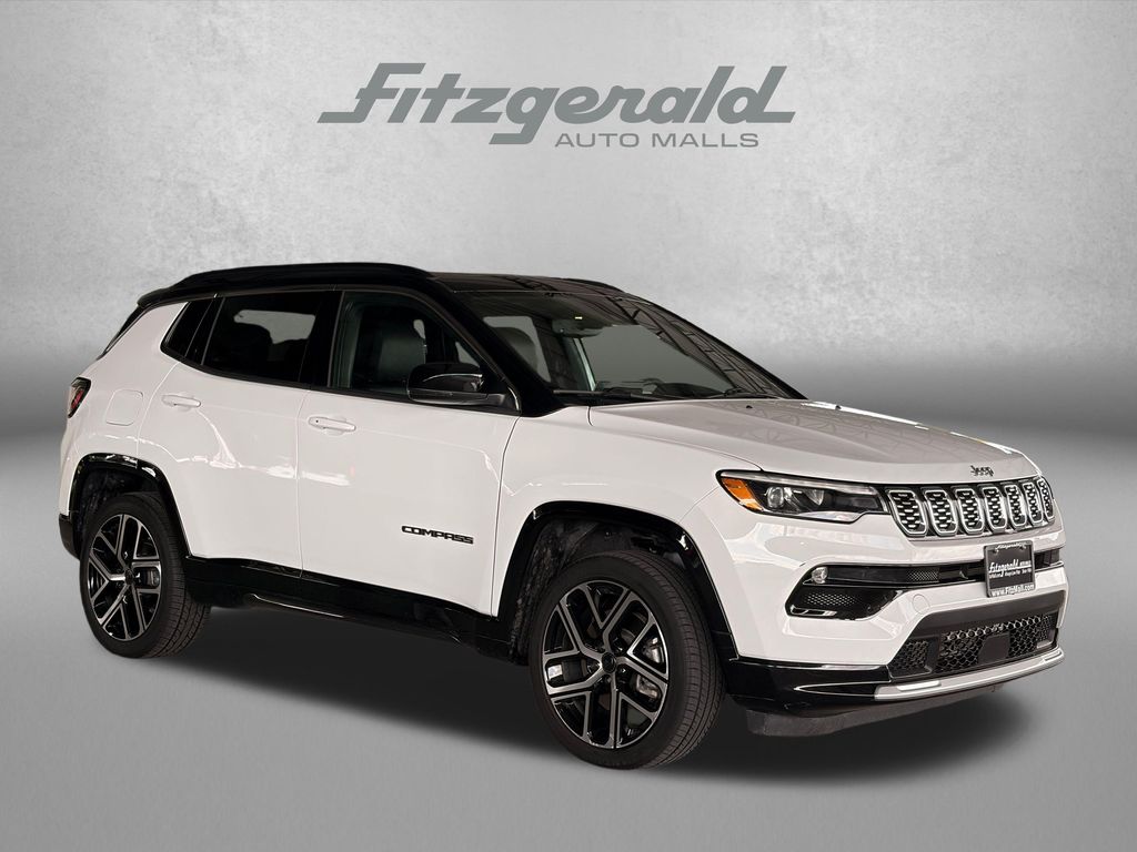 Bright White Clearcoat 2025 Jeep Compass SUV / Crossover Four-Wheel Drive 8-Speed Automatic