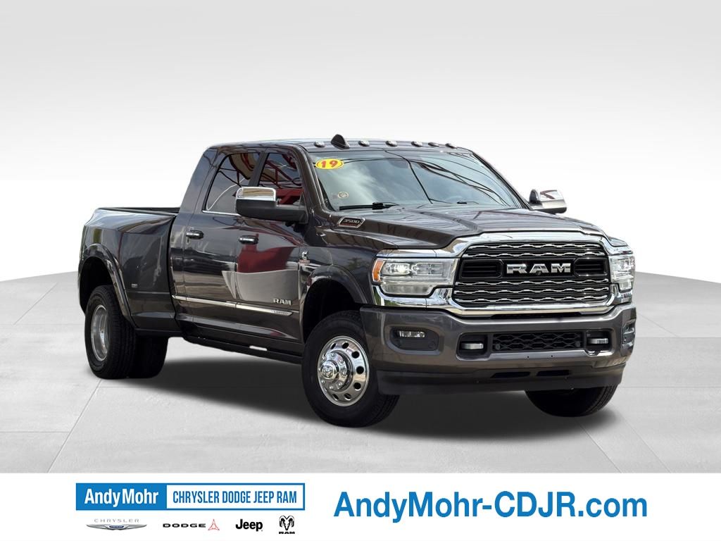 Crystal Metallic 2019 RAM 3500 Pickup Truck Four-Wheel Drive 6-Speed Automatic
