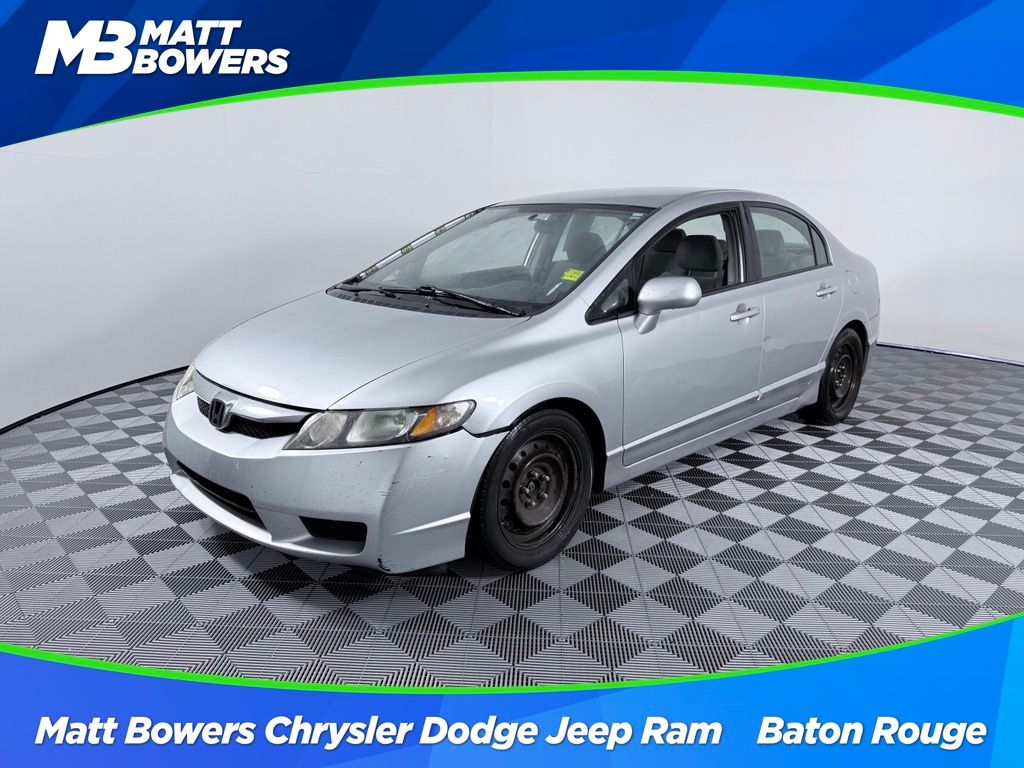 Alabaster Silver Metallic 2011 Honda Civic Sedan Front-Wheel Drive 5-Speed Automatic