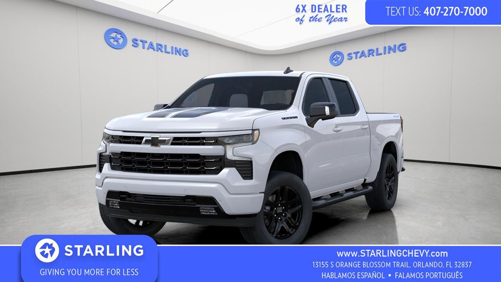 Summit White 2026 Chevrolet Silverado 1500 Pickup Truck Four-Wheel Drive Automatic