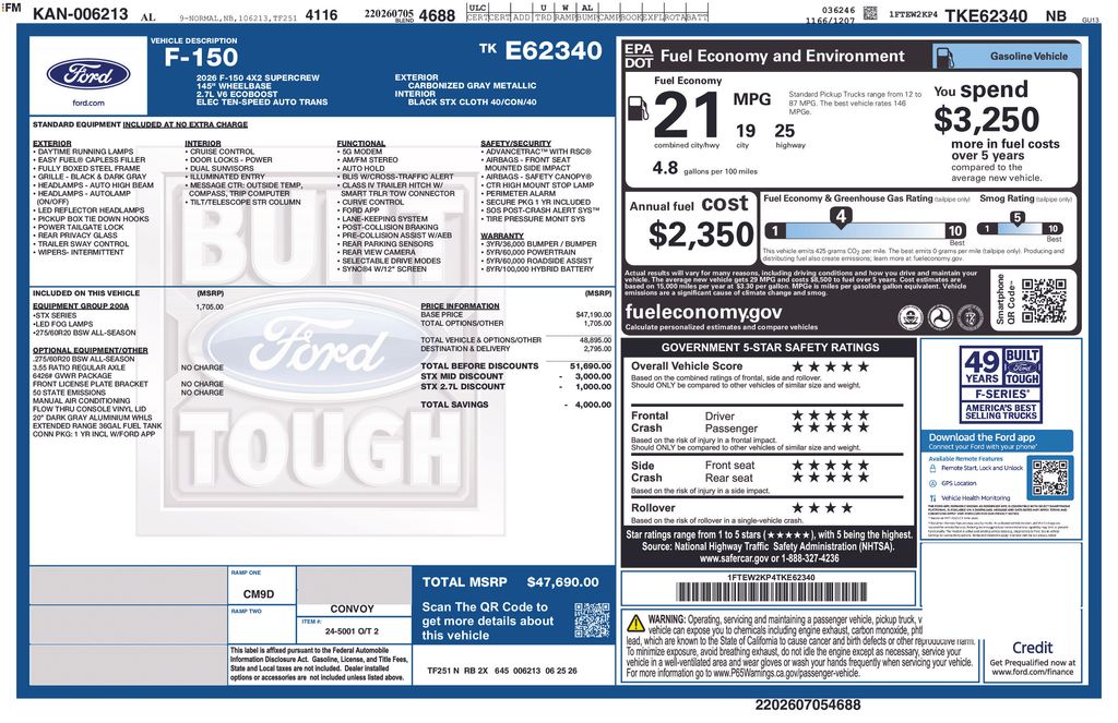 New 2026 Gray Ford STX image 4