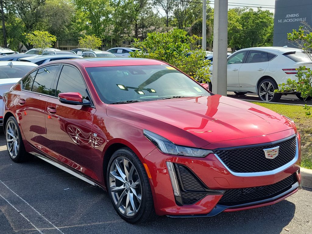 Radiant Red Tintcoat 2024 Cadillac CT5 Sport RWD Sedan Rear-Wheel Drive Automatic