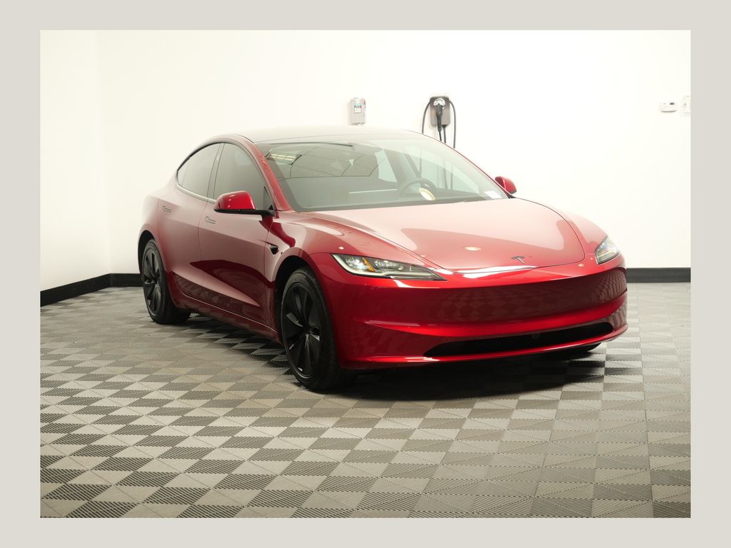 Red 2026 Tesla Model 3 Sedan All-Wheel Drive 1-Speed Automatic