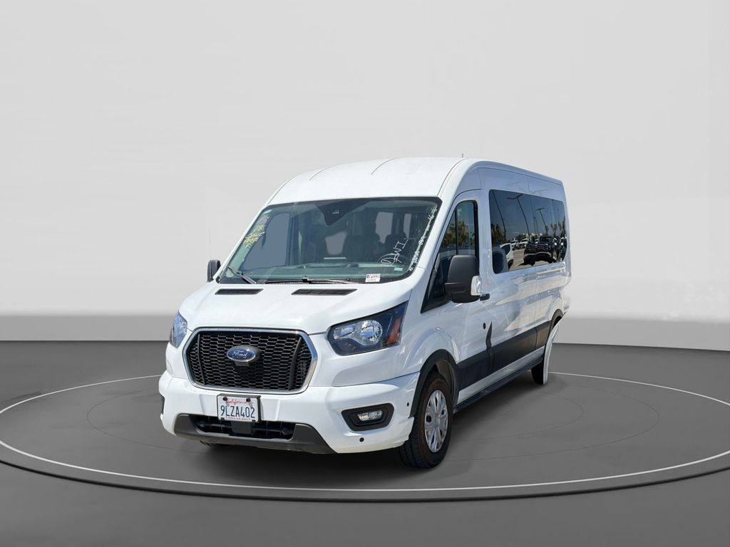 Oxford White 2024 Ford Transit Passenger Van Rear-Wheel Drive