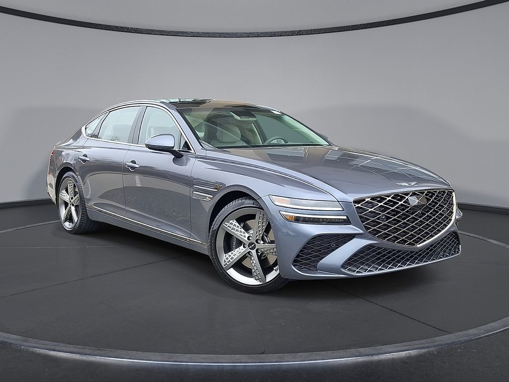 Ceres Blue 2026 Genesis G80 2.5T Sport Prestige AWD Sedan All-Wheel Drive 8-Speed Automatic