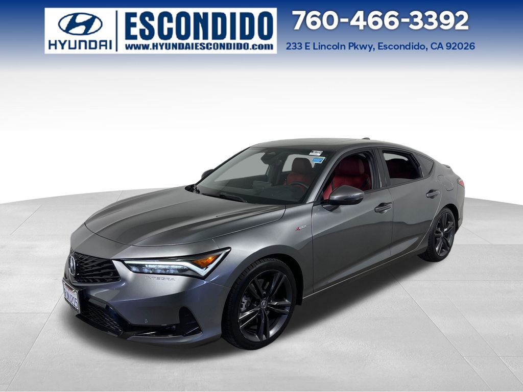 Gray 2023 Acura Integra Sedan Front-Wheel Drive 6-Speed Manual