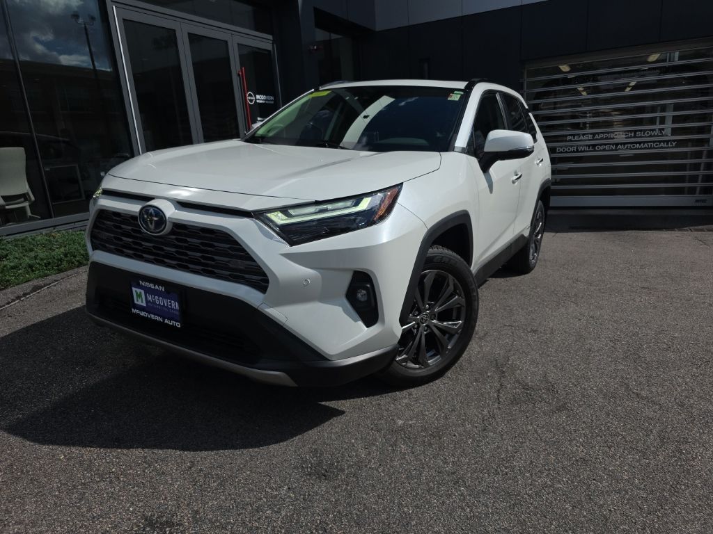 White (Blizzard Pearl) 2022 Toyota RAV4 Hybrid SUV / Crossover All-Wheel Drive Continuously Variable Transmission