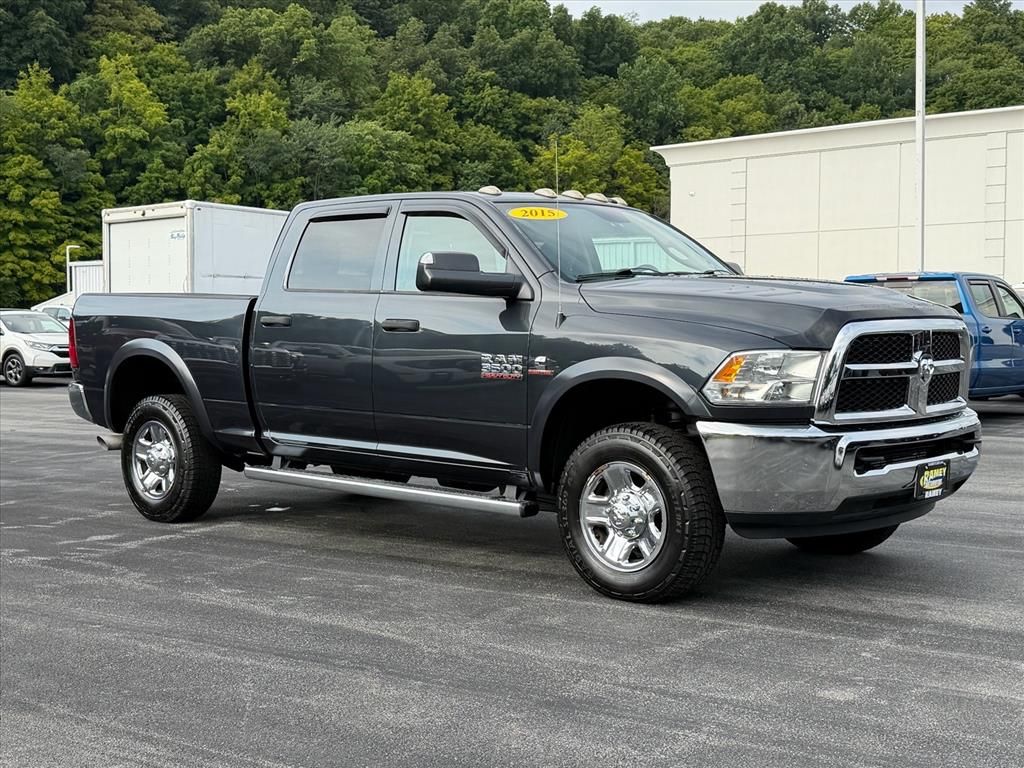 Gray (Maximum Steel Metallic Clearcoat) 2015 RAM 3500 Pickup Truck Four-Wheel Drive 6-Speed Manual