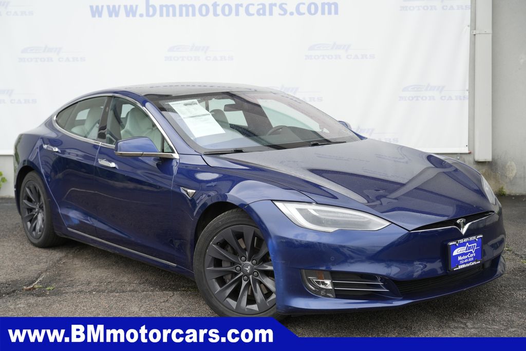 Blue 2018 Tesla Model S Sedan All-Wheel Drive 1-Speed Automatic