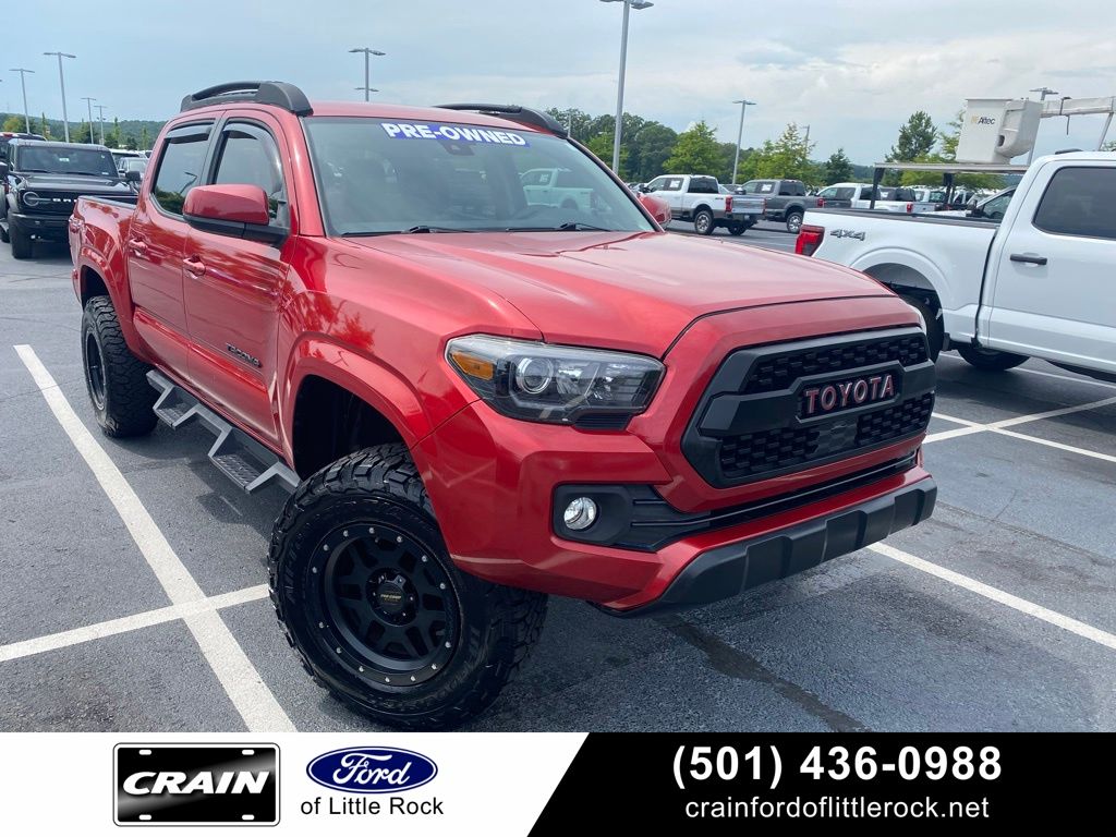 Barcelona Red Metallic 2020 Toyota Tacoma SR I4 Double Cab RWD Pickup Truck 4X2 6-Speed Automatic
