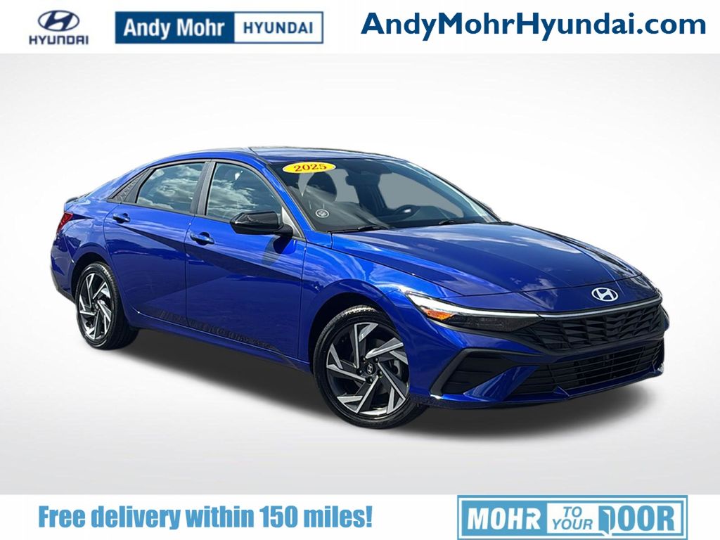 Intense Blue 2025 Hyundai Elantra Hybrid Sedan Front-Wheel Drive 6-Speed Dual Clutch