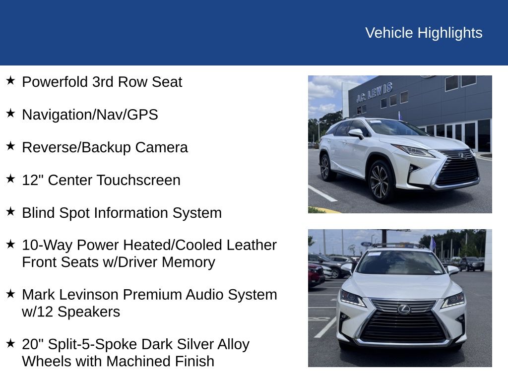 2019 Lexus RX 350L Premium