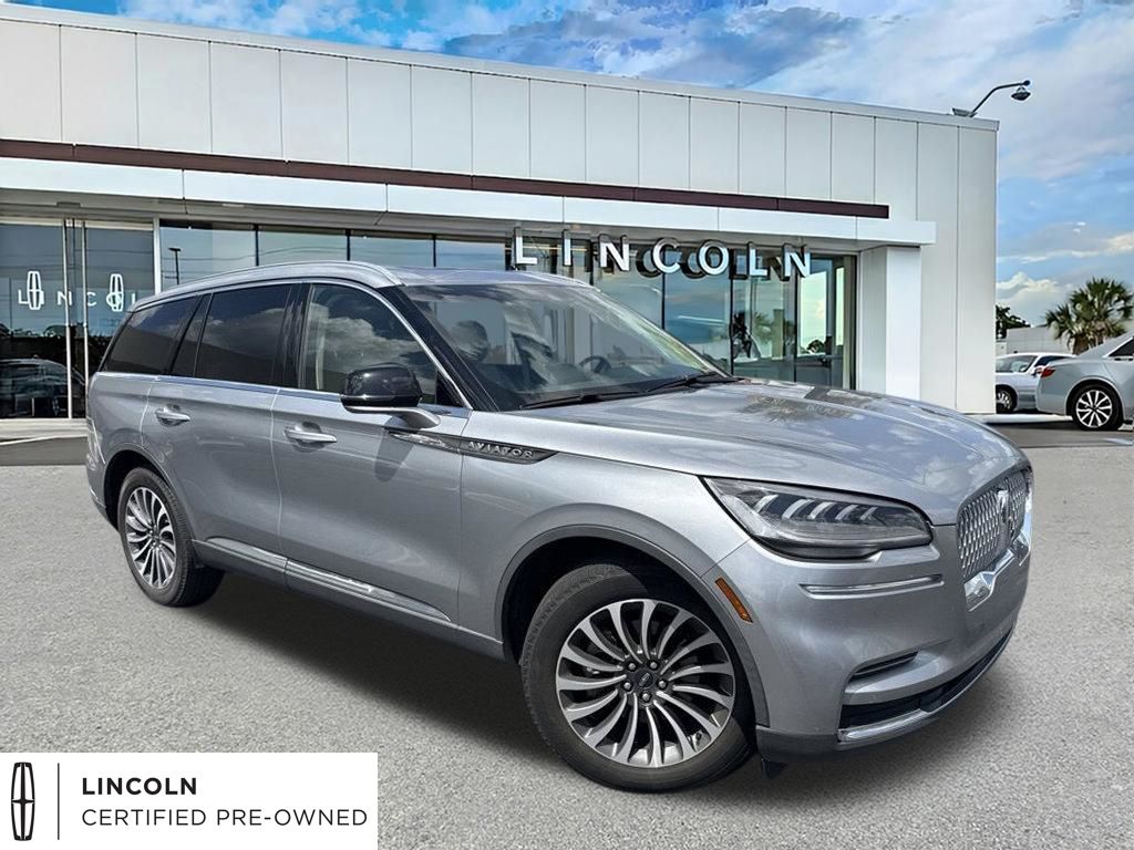Silver Radiance Metallic Clearcoat 2023 Lincoln Aviator SUV / Crossover Rear-Wheel Drive Automatic