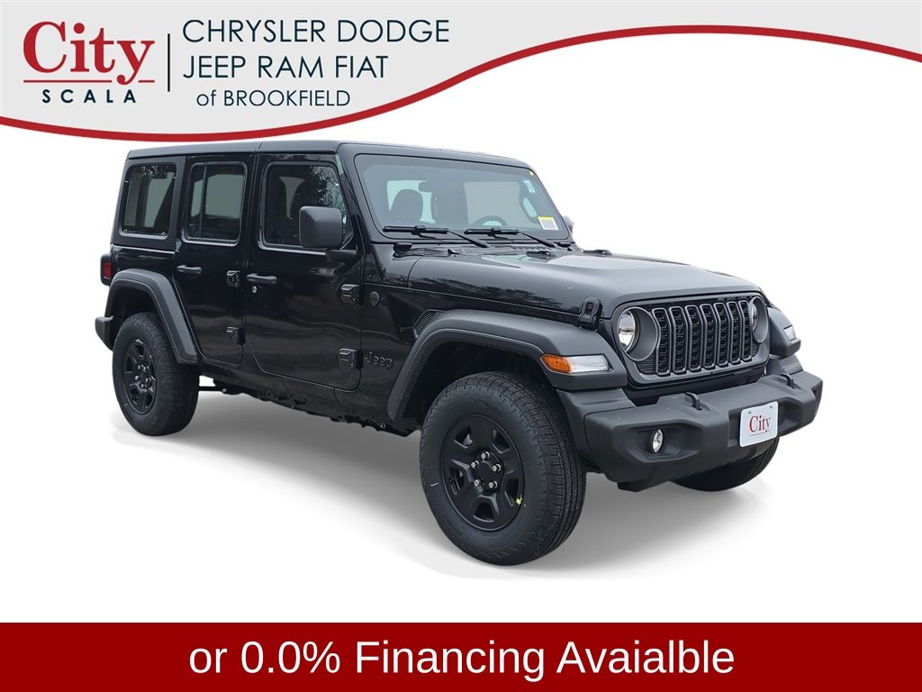 Black Clearcoat 2026 Jeep Wrangler SUV / Crossover Four-Wheel Drive 8-Speed Automatic