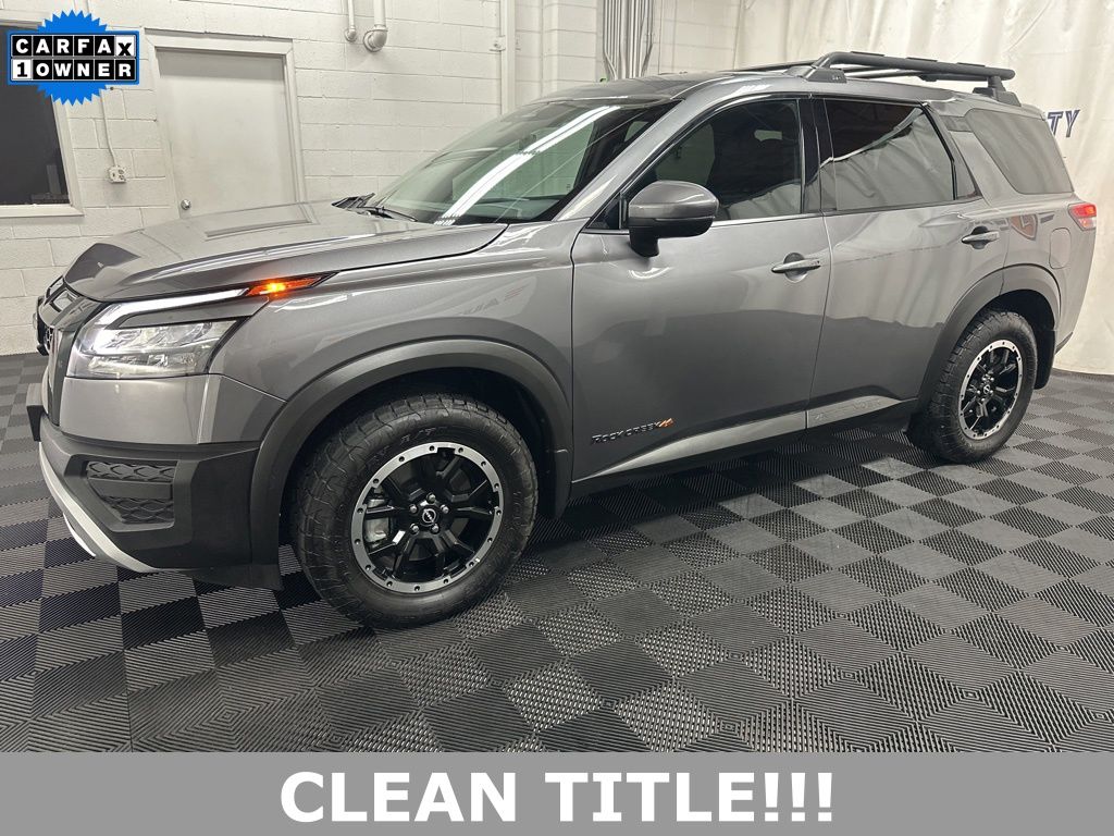 Gray (Gun Metallic) 2025 Nissan Pathfinder Rock Creek 4WD SUV / Crossover All-Wheel Drive 9-Speed Automatic