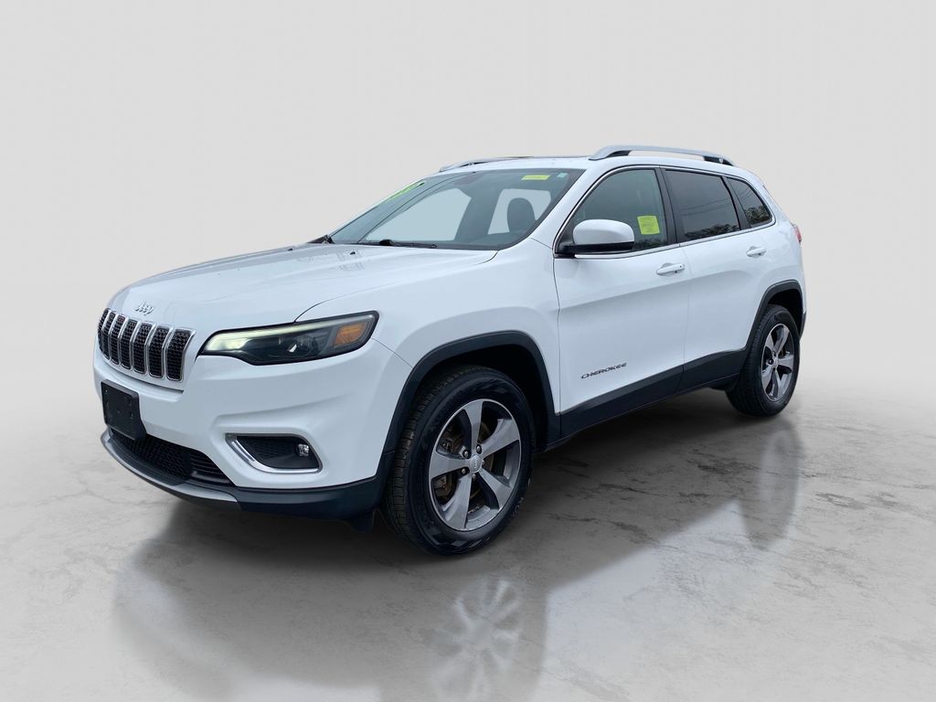 Bright White Clearcoat 2019 Jeep Cherokee Limited 4WD SUV / Crossover Four-Wheel Drive 9-Speed Automatic