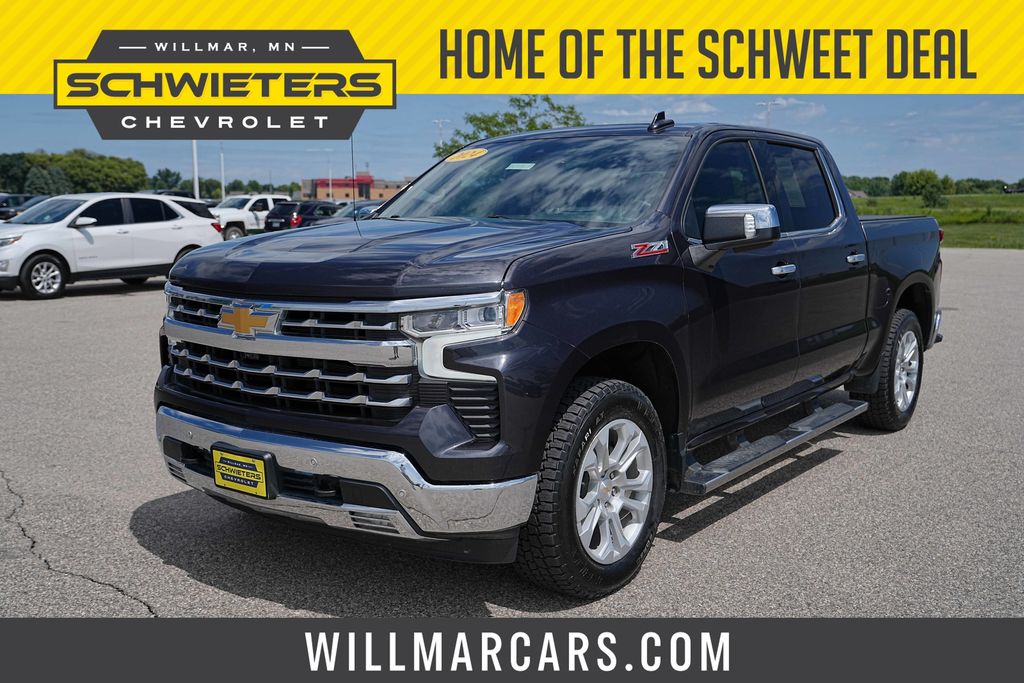 Dark Ash Metallic 2024 Chevrolet Silverado 1500 Pickup Truck Four-Wheel Drive Automatic