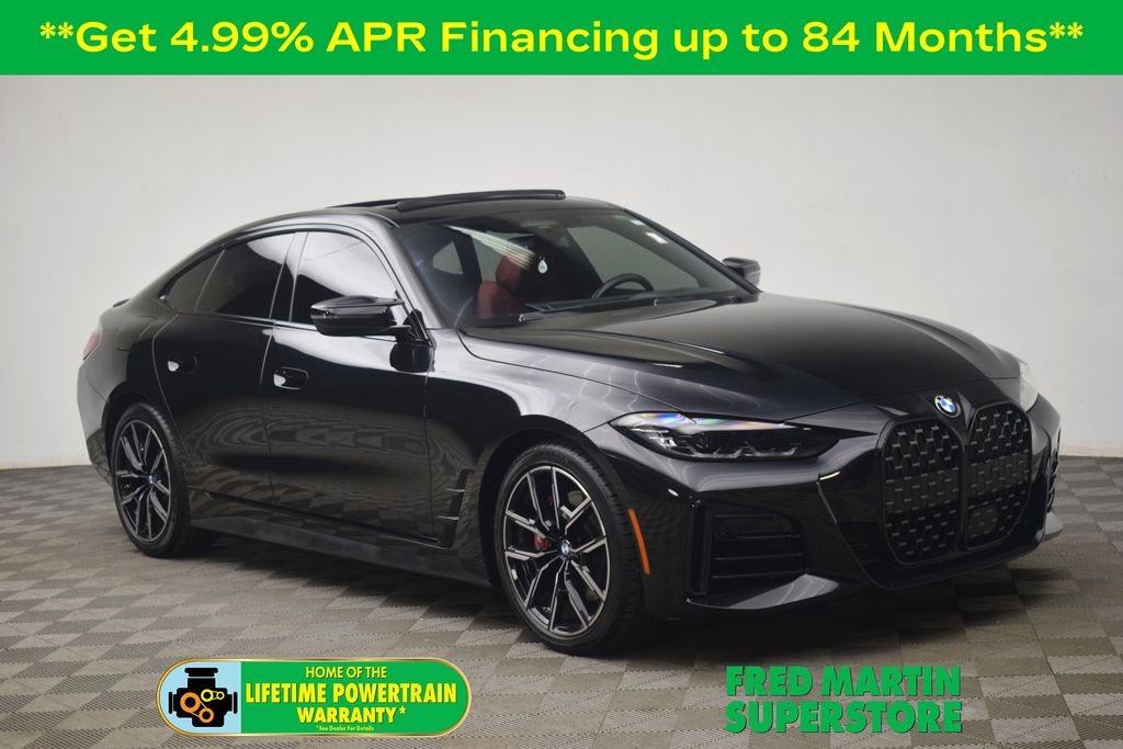 Black Sapphire Metallic 2024 BMW 4 Series Coupe All-Wheel Drive 8-Speed Automatic