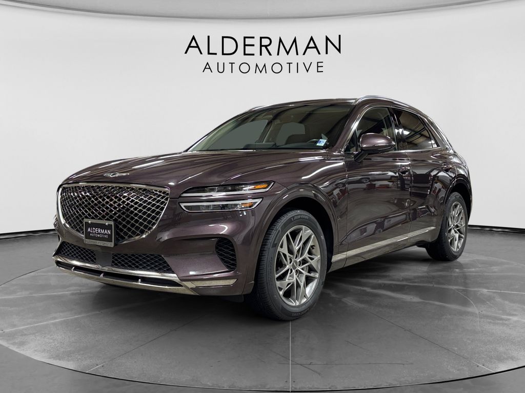 Red (Barossa Burgundy) 2023 Genesis GV70 SUV / Crossover All-Wheel Drive 8-Speed Automatic
