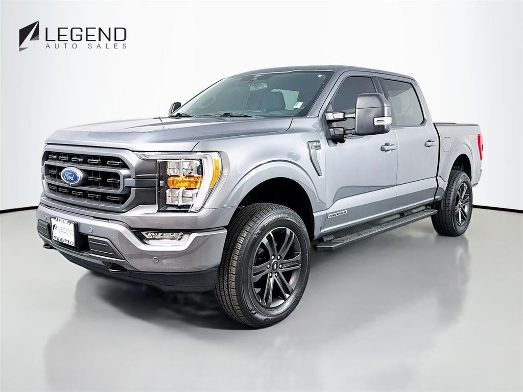 Gray Metallic 2022 Ford F-150 Pickup Truck Four-Wheel Drive Automatic