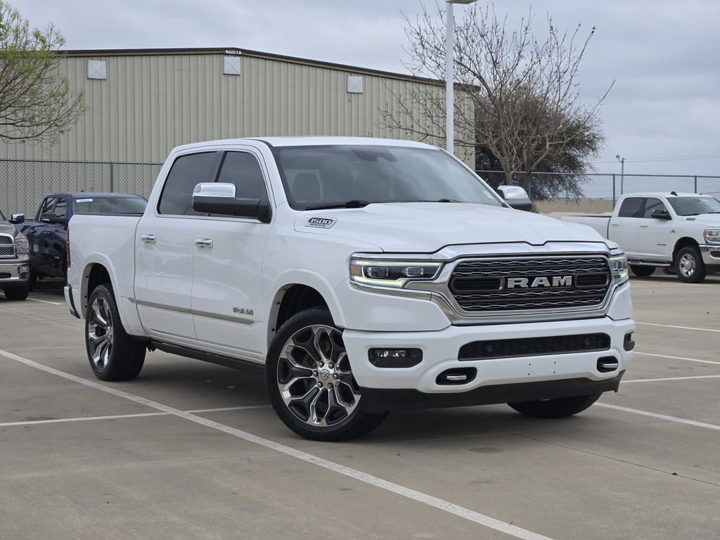 Bright White Clearcoat 2020 RAM 1500 Limited Crew Cab 4WD Pickup Truck Four-Wheel Drive 8-Speed Automatic