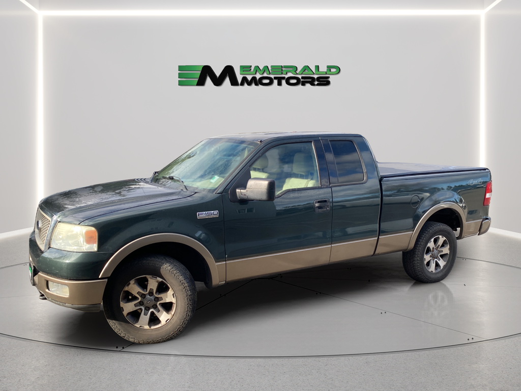 Green 2004 Ford F-150 Lariat Ext. Cab 4WD Pickup Truck Four-Wheel Drive