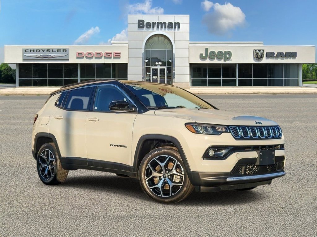 Bright White Clearcoat 2025 Jeep Compass SUV / Crossover Four-Wheel Drive 8-Speed Automatic