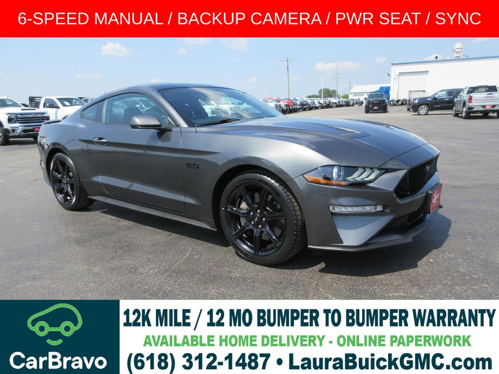 Gray (Magnetic Metallic) 2019 Ford Mustang Coupe Rear-Wheel Drive 6-Speed Manual