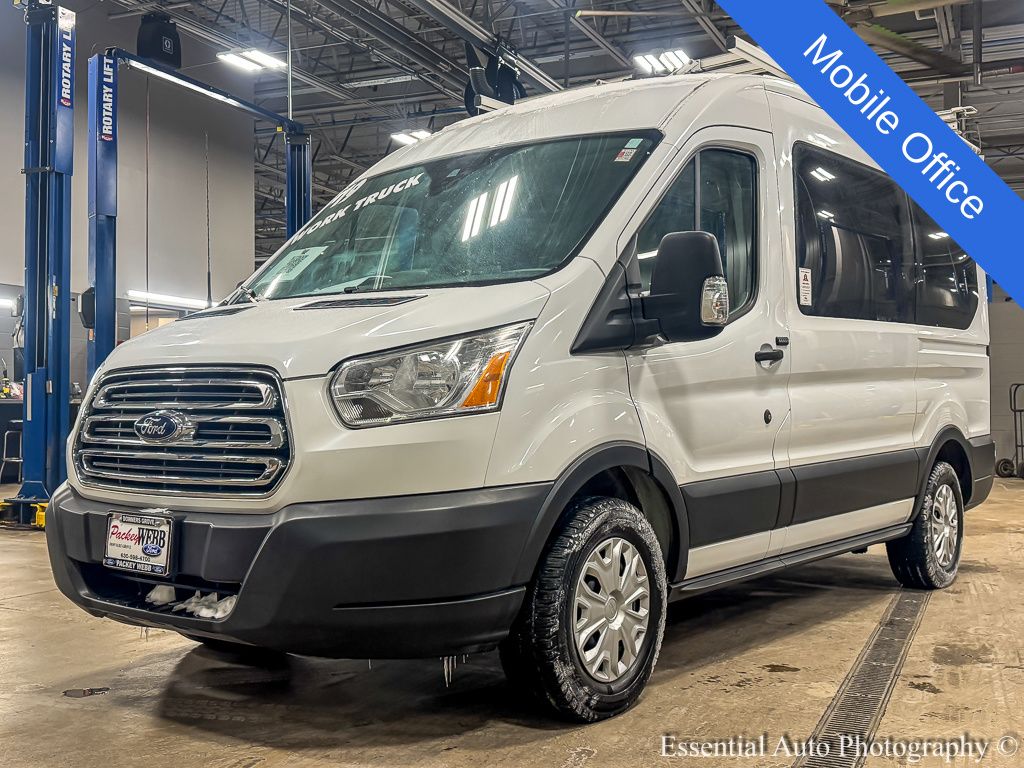Oxford White 2019 Ford Transit Passenger Van Rear-Wheel Drive 6-Speed Automatic Overdrive