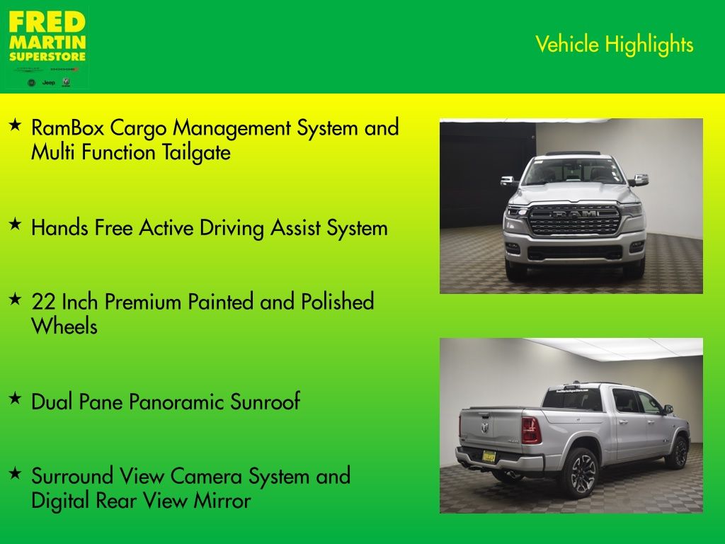new 2026 Ram 1500 car, priced at $78,611