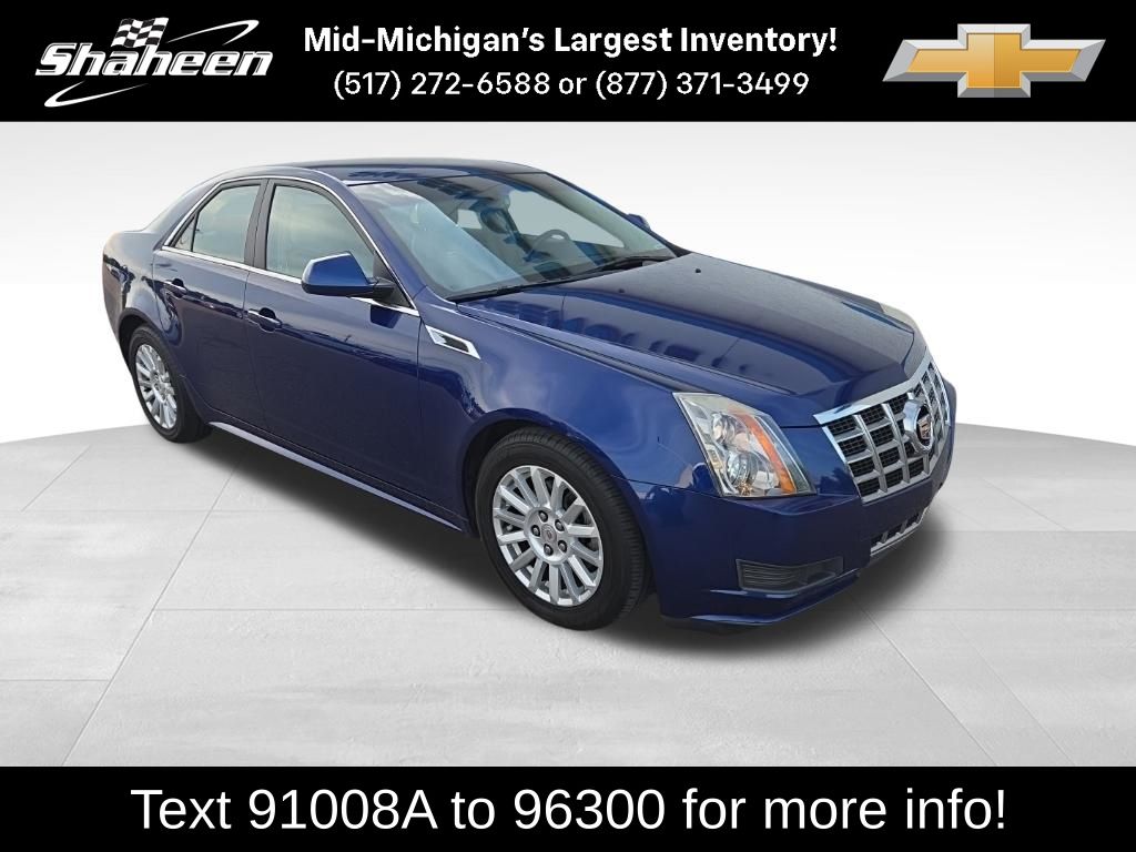 Opulent Blue Metallic 2013 Cadillac CTS Sedan All-Wheel Drive 6-Speed Automatic